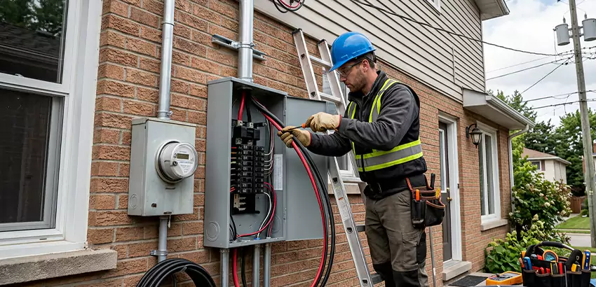Outdoor Subpanel Installation in Alpharetta
